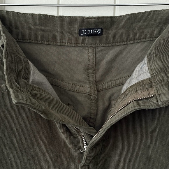 J.Crew Re-Imagined Olive Green Corduroy High-Rise Wide-Leg Pants Size 25 - Picture 7 of 15